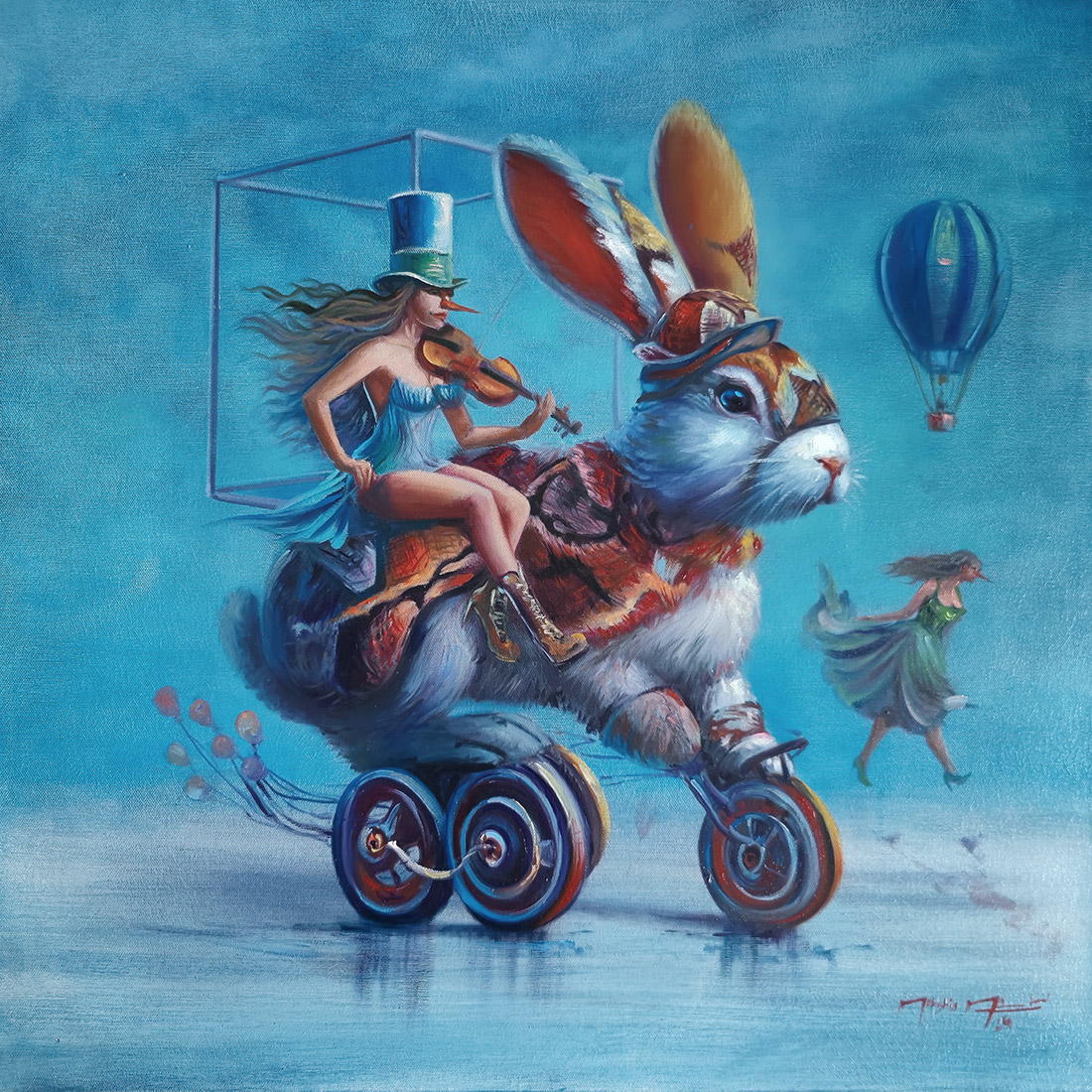 Counterpoint of Desire, oil on canvas, 2024 — Mahshid Moochani